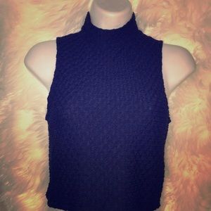 Forever 21 navy crop top